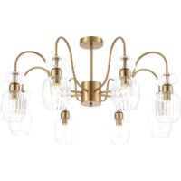 Люстра средней высоты Escada Gloss 1141/8PL E14*60W Antigue copper/Clear