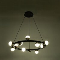 Подвесная люстра BayerLux Рикардо 10385951 (черный/золото)