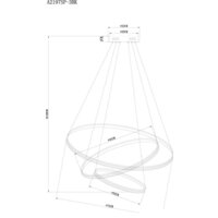 Подвесная люстра Arte Lamp Frodo A2197SP-3BK