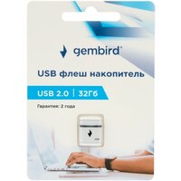USB Flash Gembird GFL-2.0-32mini 32Gb (белый)