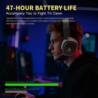 Наушники Ajazz AHM09 Max (белый/серый)