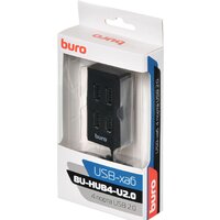USB-хабы и док-станции Buro BU-HUB4-U2.0