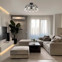Люстра средней высоты Евросвет 90035/10 LED (черный)