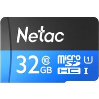 Карта памяти Netac P500 Standard 32GB NT02P500STN-032G-R + адаптер