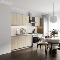 Готовая кухня Кортекс-мебель Корнелия Лира 2.2 (дуб сонома/королевский опал)