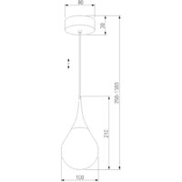 Подвесная люстра Евросвет 50256/1 LED дымчатый
