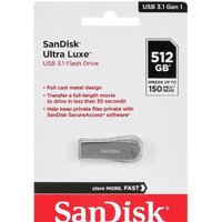 USB Flash SanDisk Ultra Luxe USB 3.1 512GB SDCZ74-512G-G46