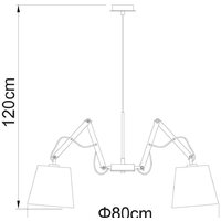 Подвесная люстра Arte Lamp Pinocchio A5700LM-5WH
