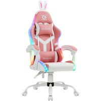 Игровое (геймерское) кресло Defender Ideal (белый/розовый)