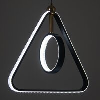 Припотолочная люстра BayerLux Сел 9227356 (черный)