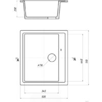 Кухонная мойка Gerhans A11 (черный)