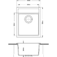 Кухонная мойка Longran Ultra ULS400.500 (арена)