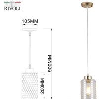 Подвесная люстра Rivoli Malice 9124-201 Б0054877