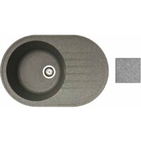 Кухонная мойка БелЭворс Rondo L + смеситель W74004-9 + дозатор L405-1 (серый/сатин)