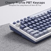 Клавиатура Royal Kludge M87 RGB Ocean Blue (RK Cream)