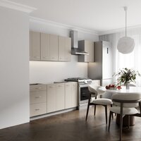 Готовая кухня Кортекс-мебель Корнелия Лира 2.1 без столешницы (капучино)
