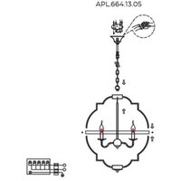 Подвесная люстра Aployt APL.664.13.05