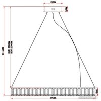 Подвесная люстра Moderli Asti V10731-PL