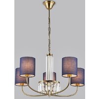 Подвесная люстра Ambrella light LH71273/8 BS/DB (латунь/темно-синий)