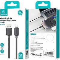 Кабель Usams US-SJ689 USB Type-A - Lightning (1 м, черный)