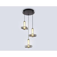 Люстра средней высоты Ambrella light LH31012/3 GR/SM (серый/дымчатый)