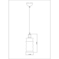 Подвесная люстра Escada 1102/1 (венге/бронзовый)