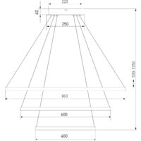 Подвесная люстра Евросвет Collars 90264/3 латунь