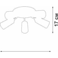 Припотолочная люстра Vitaluce V3762-1/5PL