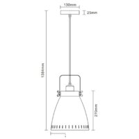 Подвесная люстра Camelion PL-428L C62/13072 (Black/Copper)