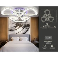 Припотолочная люстра Ambrella light Acrylica FA8861/3+3 CH (хром)