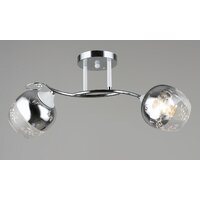 Припотолочная люстра Aitin Pro НПБ 02-2x60-101 C1720/2 (хром/белый)