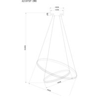 Подвесная люстра Arte Lamp Frodo A2197SP-2WH