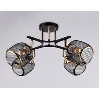 Люстра средней высоты Ambrella light Traditional TR80177/4 BK/FGD (черный/золото)