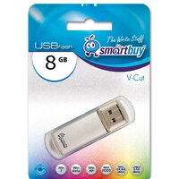 USB Flash SmartBuy 8GB V-Cut Silver [SB8GBVC-S]