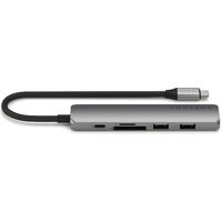 Док-станция Satechi 6-in-1 USB-C Slim Multiport Adapter ST-P6SM (серый)