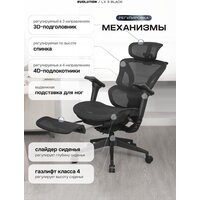 Офисное кресло Evolution LX 3 Black (черный)