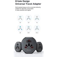 Адаптер McDodo CP-4550 Universal Travel Adapter EU (черный)