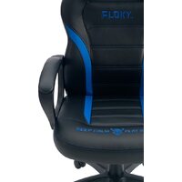 Игровое (геймерское) кресло FLOKY Vibe Blue-Black