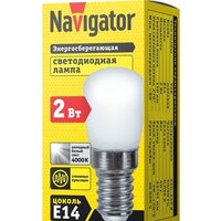 Светодиодная лампочка Navigator E14 2 Вт 2700K NLL-T26-230-4K-E14