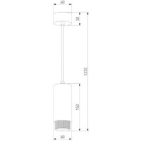 Подвесная люстра Elektrostandard Nubis GU10 50122/1 (черный/золото)