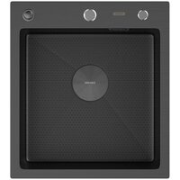 Кухонная мойка ARFEKA ECO AR 450*500 POP-UP BLACK PVD NANO DECOR