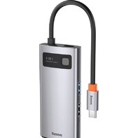 Док-станция Baseus Metal Gleam Series 4 in 1 Multifunctional Type-C CAHUB-CY0G
