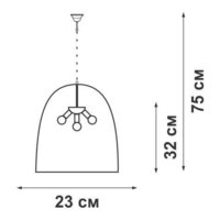 Подвесная люстра Vitaluce V1410/3S