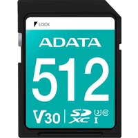 Карта памяти ADATA Premier Pro SDXC 512GB ASDX512GUI3V30S-R