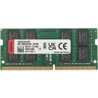 Оперативная память Kingston 16ГБ DDR4 SODIMM 3200 МГц KVR32S22D8/16WP