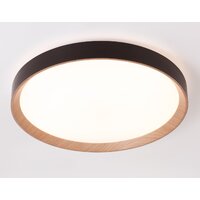 Припотолочная люстра Ambrella light Orbital FZ1326 BK/LWD (черный/светлое дерево)
