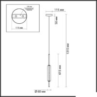 Подвесная люстра Odeon Light Reeds 4794/12L