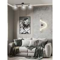 Припотолочная люстра Aitin Pro НПБ 02-3x40-102 1434/3 (черный/хром)