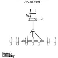 Подвесная люстра Aployt APL.865.03.96