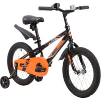 Детский велосипед Novatrack Juster 16 2023 165JUSTER.BK23 (черный)